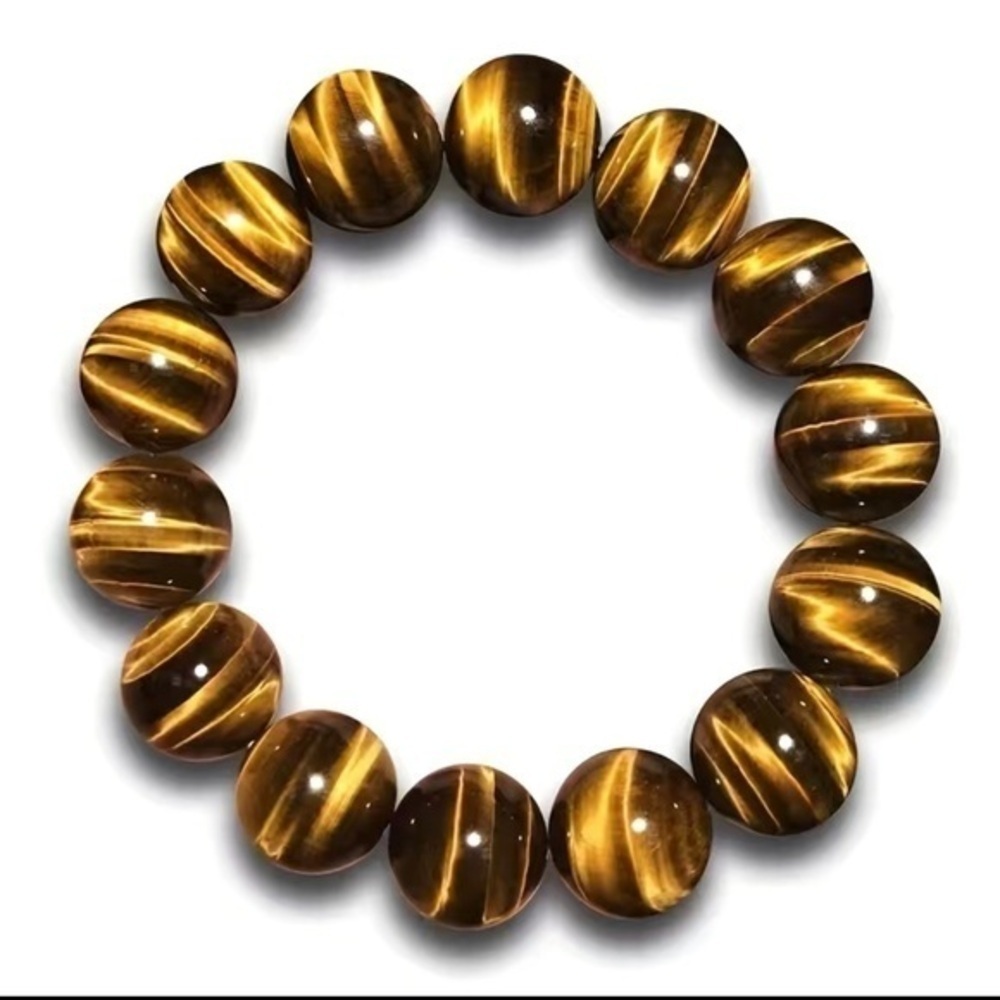 Tigers eye beaded bracelet. High quality not plastic beads